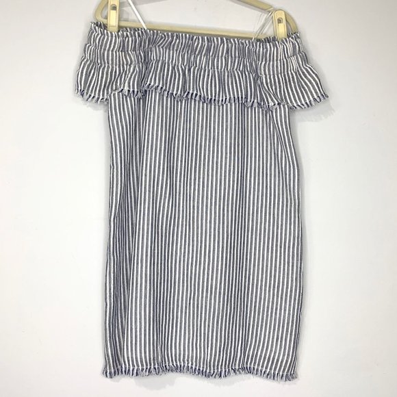 NWT GREYLIN x Revolve Off-the-shoulder Striped Casual Shift Maxi‎ Dress Sz S - Picture 6 of 11